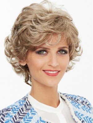 Wavy Capless Blonde Synthetic Latest Short Wigs