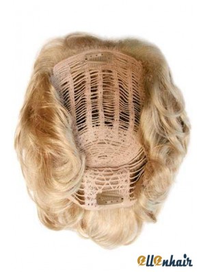 Synthetic Hair Piece Open Base Topper