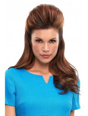 100% Remy Human Hairpiece Topper (Monofilament Base)