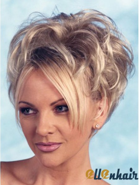 Blonde Curly 3 4 Wig For Women Online UK
