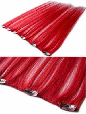 Sleek Black Straight Remy Human Hair Clip In Hair Extensions