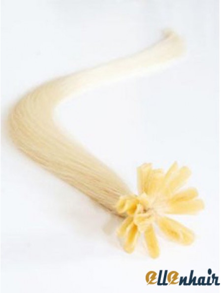 Blonde Straight Exquisite Nail/U Tip Hair Extensions