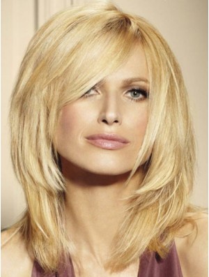 Blonde Lace Front Wigs UK Shoulder Length 16 Inch