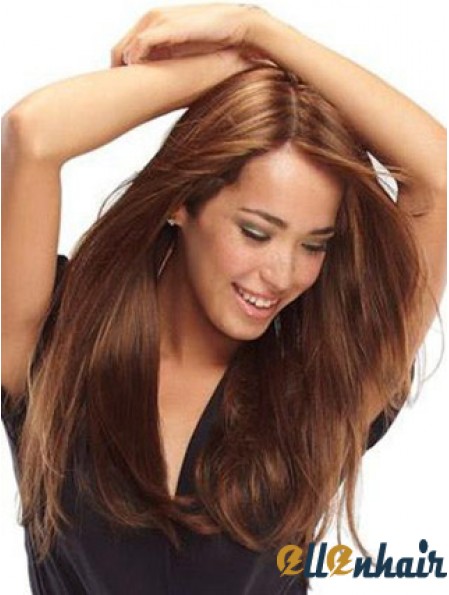 Human Hair Wigs Monofilament Cap Auburn Color 100% Hand Tied