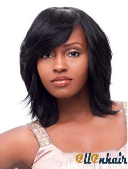 African American Wig Black Chin Length Wig Capless Wig Online