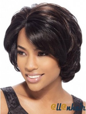 Chin Length African American Wig Brown Color Wig UK Cheap
