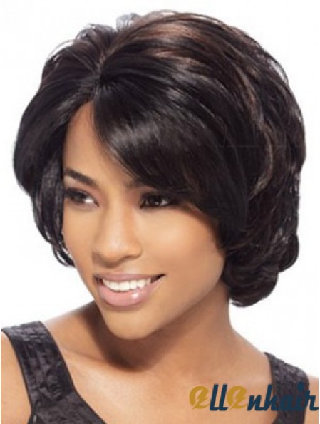 Chin Length African American Wig Brown Color Wig UK Cheap