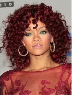 14 inch Red Capless Wigs For Black Women
