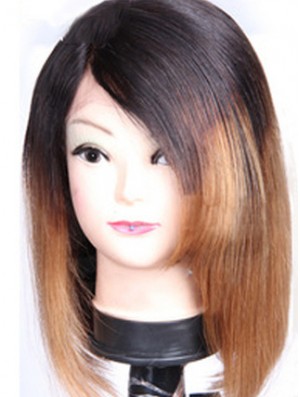 Sleek 12 inch Shoulder Length Straight Wigs For Black Women