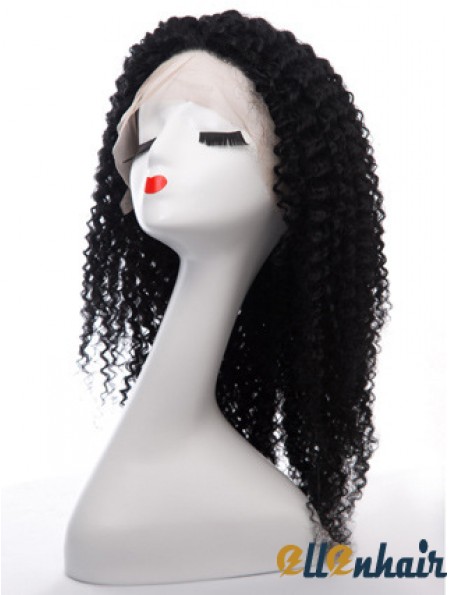Durable Human Hair 22 inch Long Kinky Wigs For Black Women
