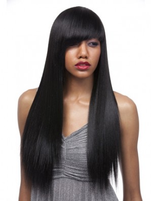 24 inch Black Lace Front Wigs For Black Women