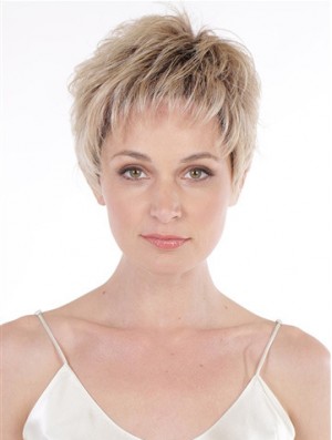 6 inch Wavy Top Boycuts Lace Front Synthetic Wigs