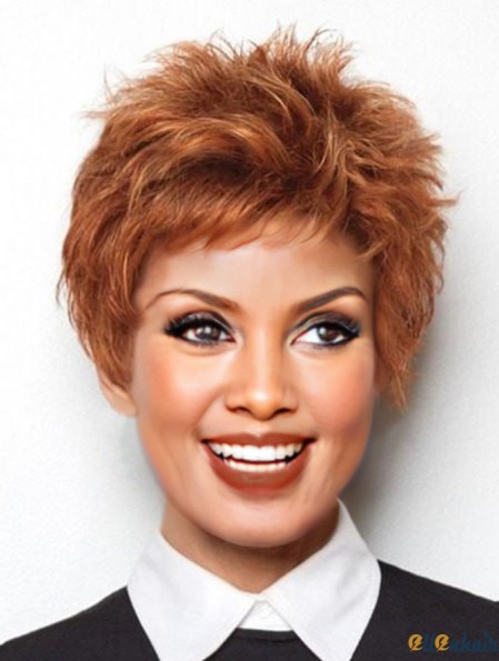 Boycuts Auburn Straight 4 inch Cropped Synthetic Raquel Welch Power Wig