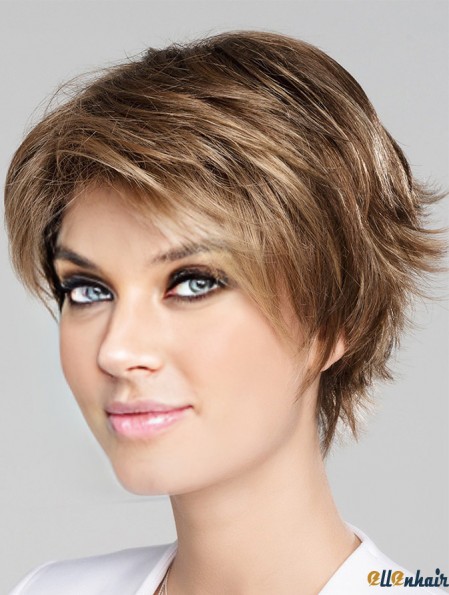 Monofilament Wig Blonde Hair Wig Short Style 8 Inch