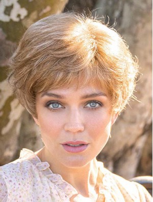 Blonde 8 inch Boycuts Short Sassy Monofilament Wigs