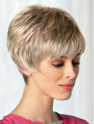 Boycuts Blonde 8 inch Best Short Wigs