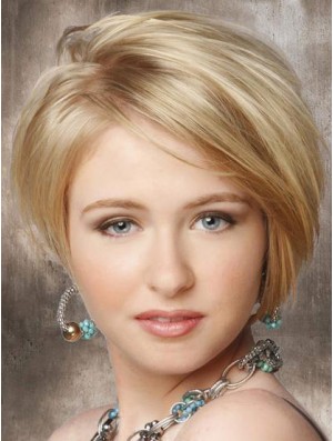 Glueless Synthetic Lace Front Wigs Chin Length Lace Front Straight Style