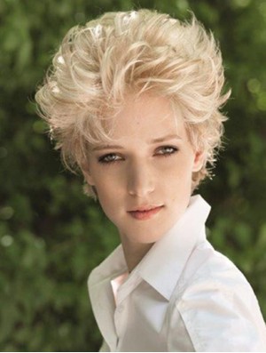 Lace Front Boycuts Short Straight Blonde Sale Synthetic Hair