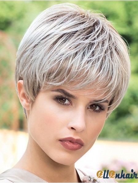 Fashion 6 inch Straight Boycuts Short Wigs