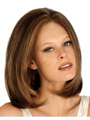 Chin Length Straight Lace Front Auburn Stylish Bob Wigs