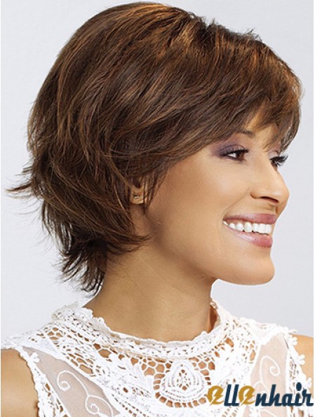 Wavy With Bangs 8 inch Stylish Short Wigs