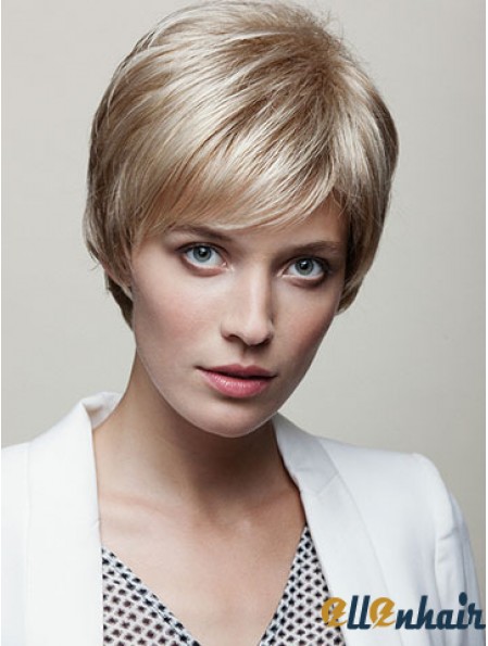 Straight Boycuts 6 inch Fashionable Short Wigs