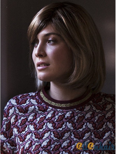 Bobs Brown Straight Chin Length 10 inch Stylish Medium Wigs