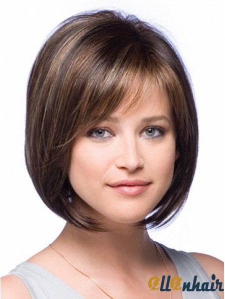 Bob Wig Chin Length Wig Cheap Straight Hair Modern
