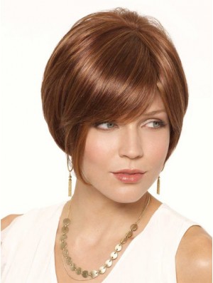Short Auburn Cheapest 6 inch Straight Bob Wigs