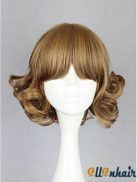 Capless Chin Length Wavy Blonde Amazing Bob Wigs