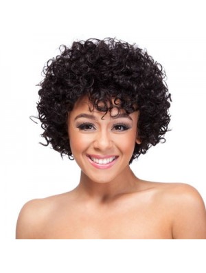 19 inch Classic Capless Synthetic Curly Wigs For African American Women