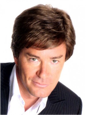 Auburn Straight Remy Human 100% Hand Tied Man Full Wig