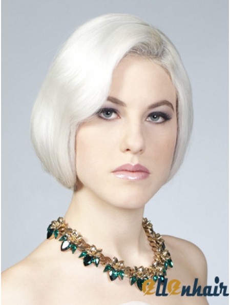 Lace Front Grey Short Straight 10 inch Perfect Fashion Wigs