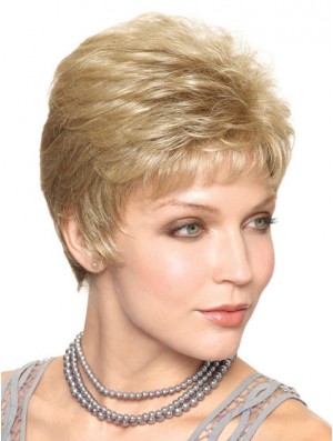 Cropped Straight Capless Boycuts 6 inch Trendy Synthetic Wigs