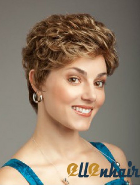 Wavy Blonde Fabulous Cropped Classic Wigs