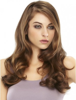 Hairpiece Remy Human Hair Long Styles Auburn Color