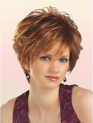 Synthetic Short Wavy Capless Online Wig Store