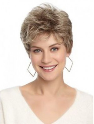 Lace Front Wavy Layered Short 8 inch Hairstyles Human Hair Wigs