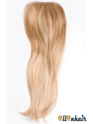 Cheapest Blonde Straight Remy Human Hair Clip In Hairpieces