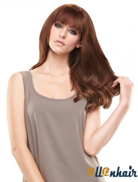 Modern Auburn Straight Remy Human Hair Clip In Hairpieces